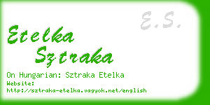 etelka sztraka business card